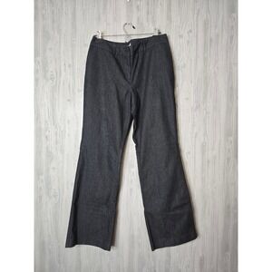 J. Jill Trousers Women 10 Stretch Wide Leg Workwear Professional Charcoal Gray